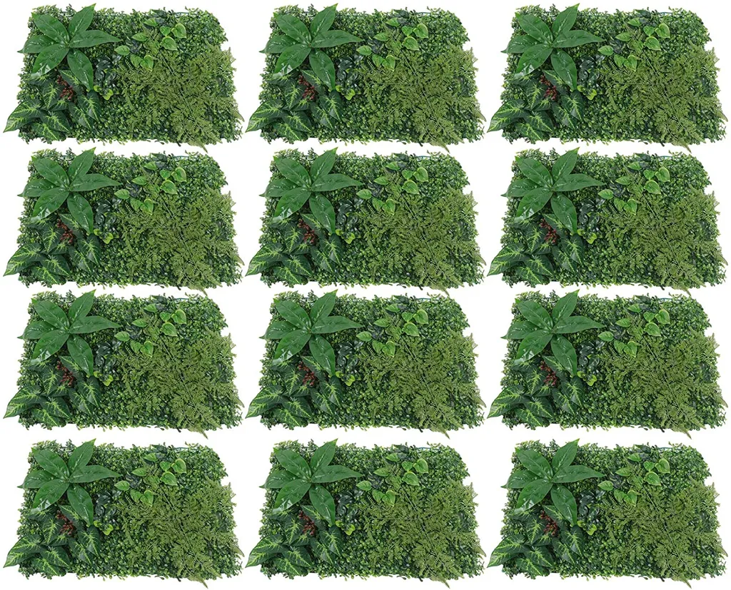 Brise-vue Artificiel Buis pour Clôture de Jardin et Déco Intérieure 12P