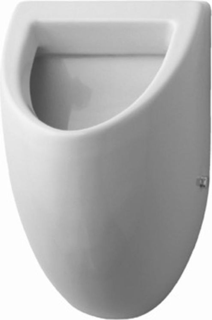 Duravit Urinal FIZZ 305 x 285 mm, Zulauf von hinten, ohne Fliege weiß