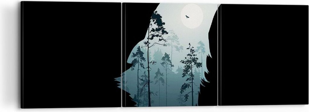 Bild auf Leinwand - Leinwandbild - Berge Höhle Park - 120x40cm - Wand Bild - Wanddeko - Wandbilder - Leinwanddruck - Bilder - Kunstdruck - Wanddek...