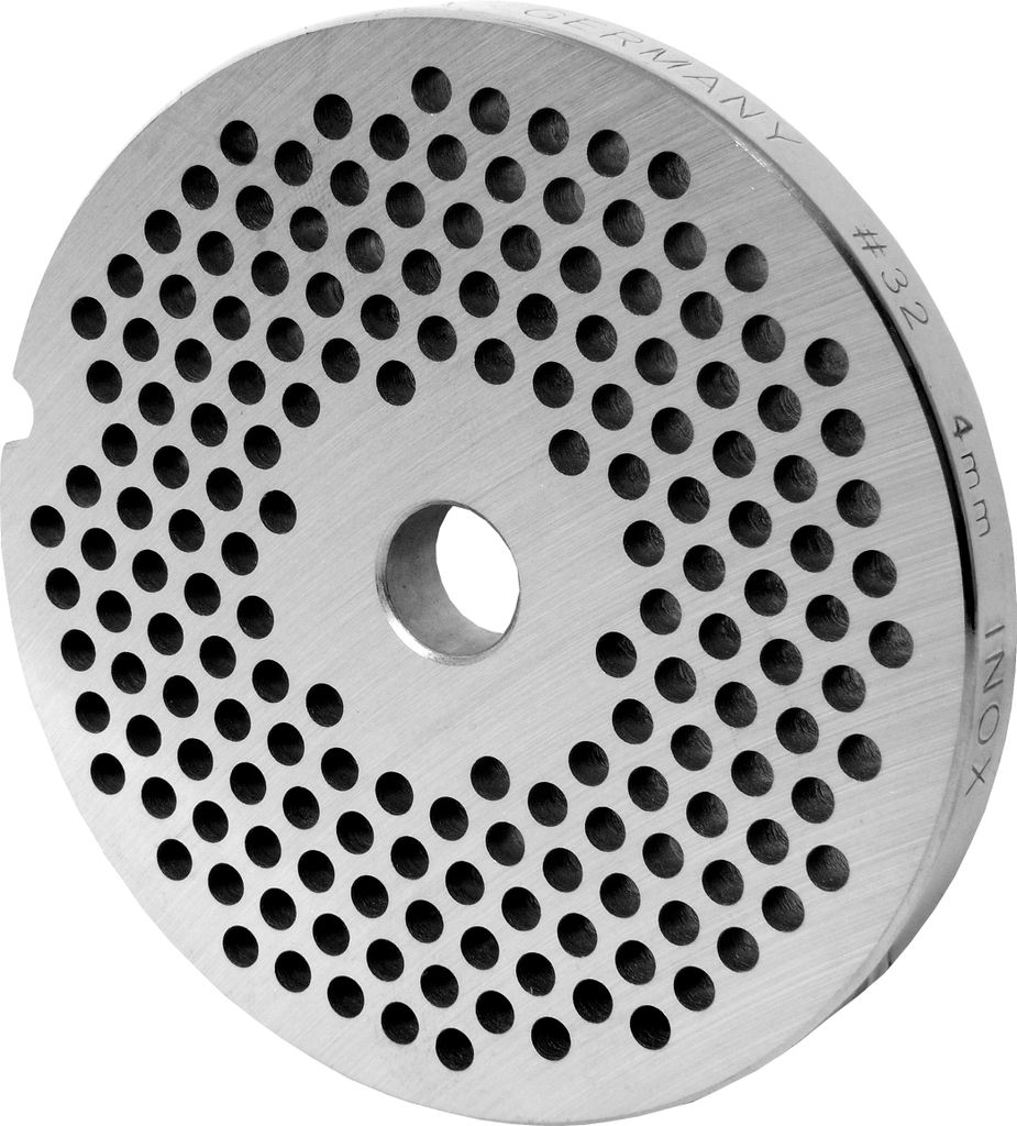 Fleischwolfscheibe, Lochscheibe aus Inox Stahl Größe 32 in 4,0 mm Bohrung von WOLFCUT
