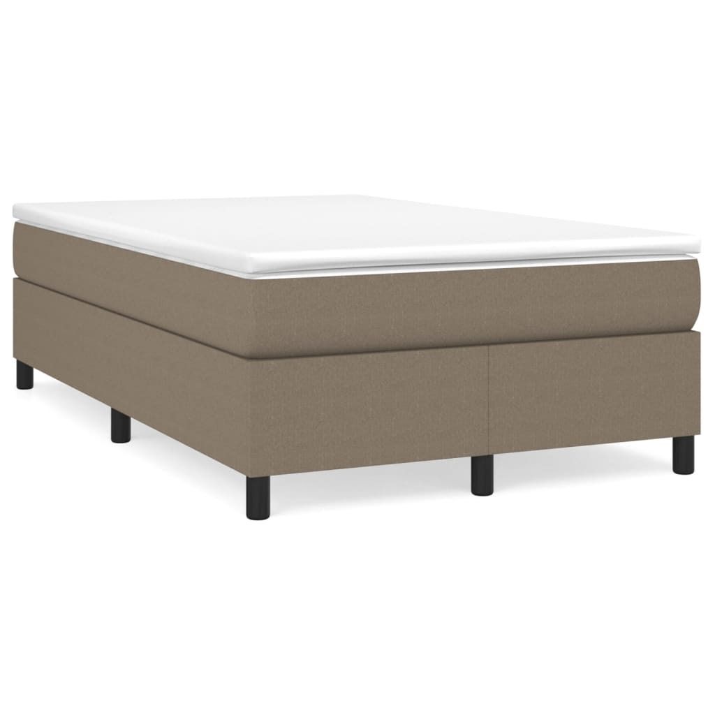 vidaXL Boxspringbettgestell Taupe 120x200 cm Stoff