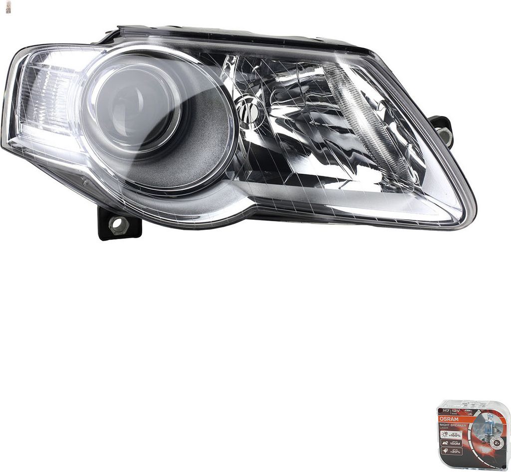 Johns, Scheinwerfer + Osram Night Breaker Laser passend für VW Passat 3C Rechts 3C0941006J 3C0941006AA 3C0941006 3C0941006C 3C0941006M