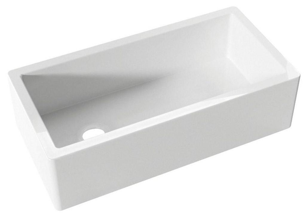 Kerasan ESSEX Keramikspüle 91x45,6cm, weiß