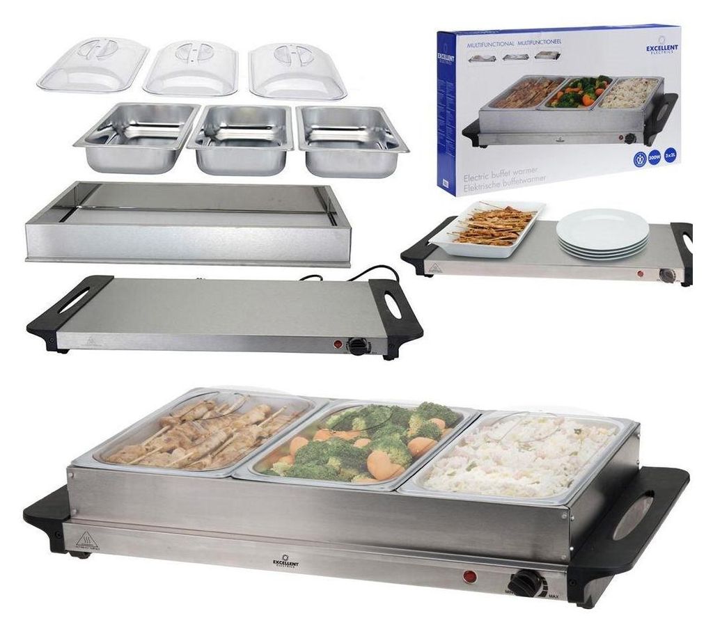 Chauffe-buffet avec 3 conteneurs - Idéal pour la Image du produit 
