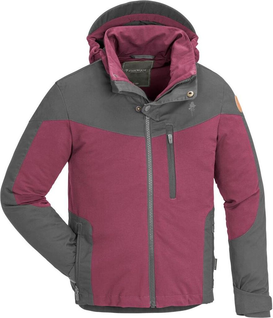 Pinewood 6303 Finnveden Hybrid Jacke Kids Pflaume/Anthrazit Produktbild 