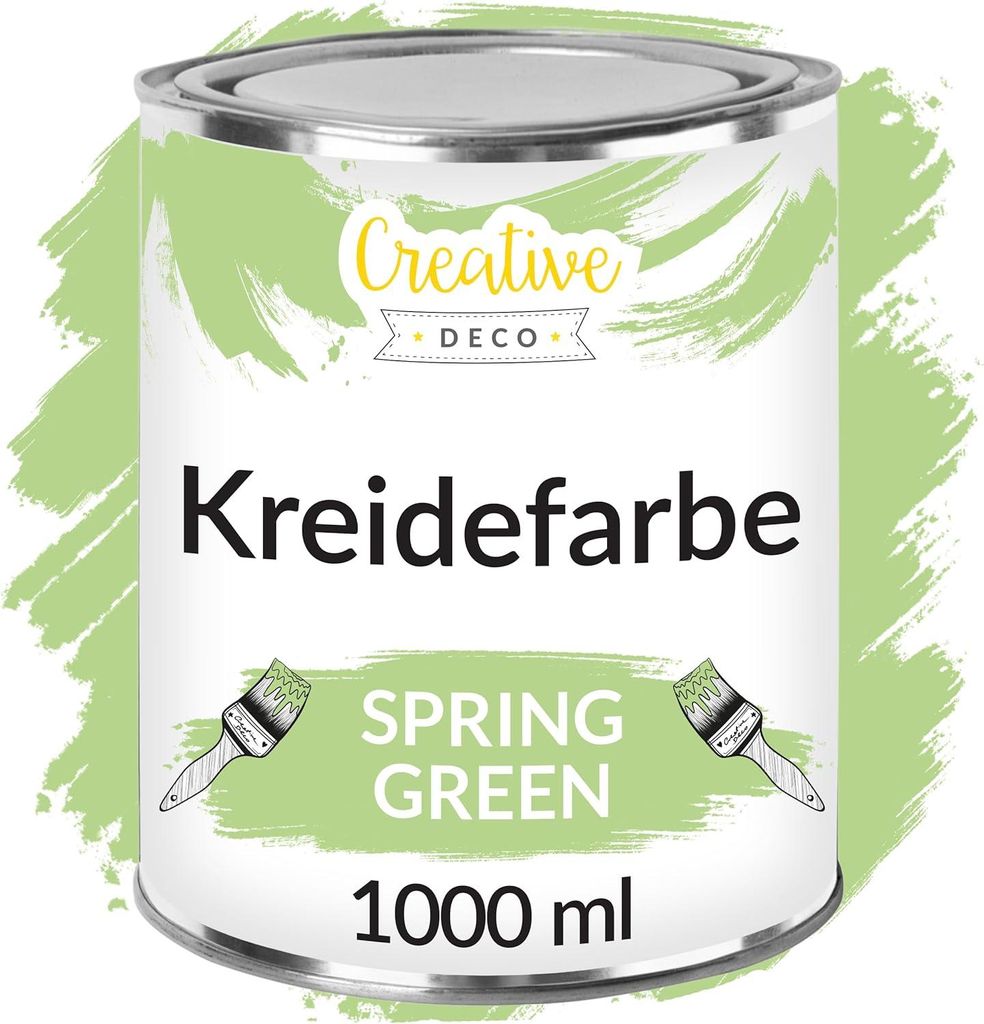 Creative Deco Kriedová farba Zelená jar | 1000 ml | Matný a Obrázok produktu 