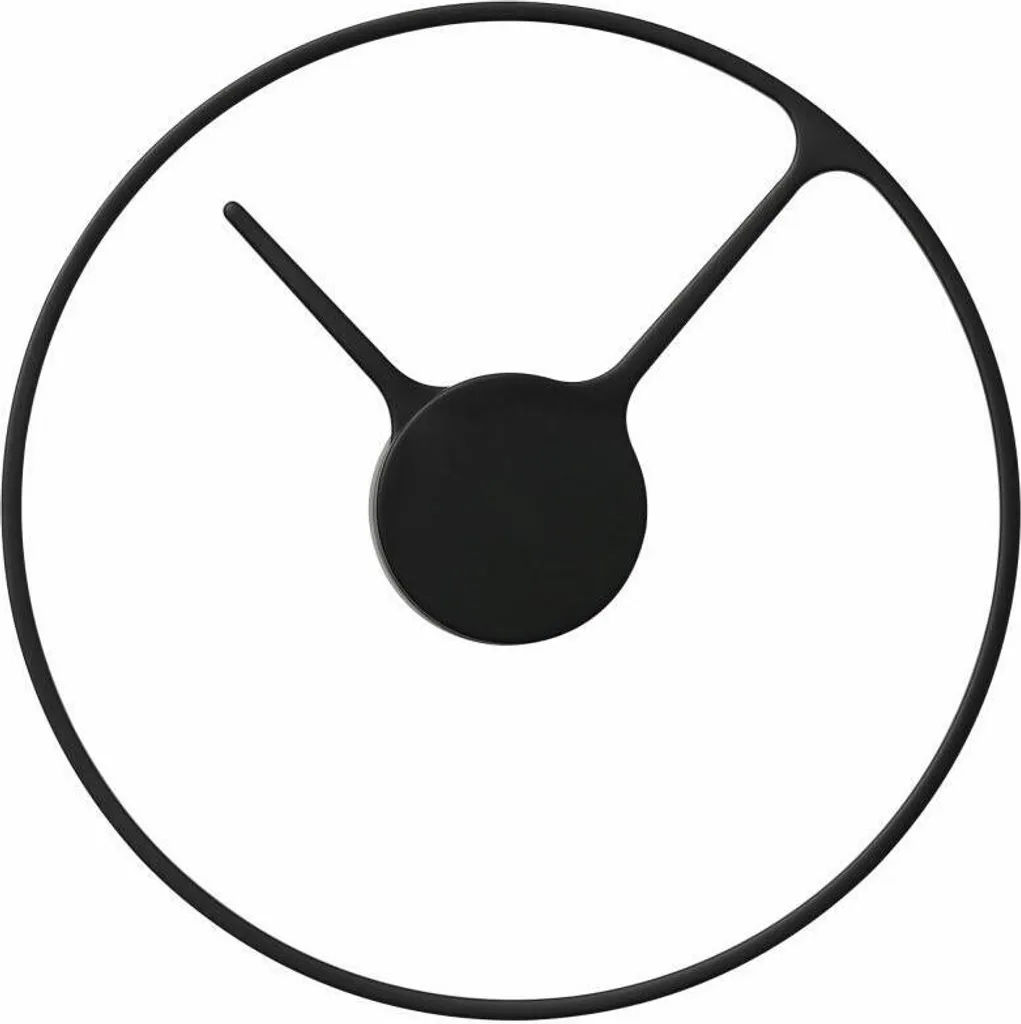 Horloge Murale Stelton Time Aluminium Noir Mat 30cm Style Scandinave