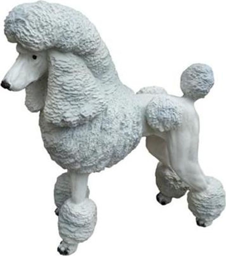 Hund Lebensgroße Figur Dekoration Statuen Skulptur Garten Deko Figuren Pudel neu