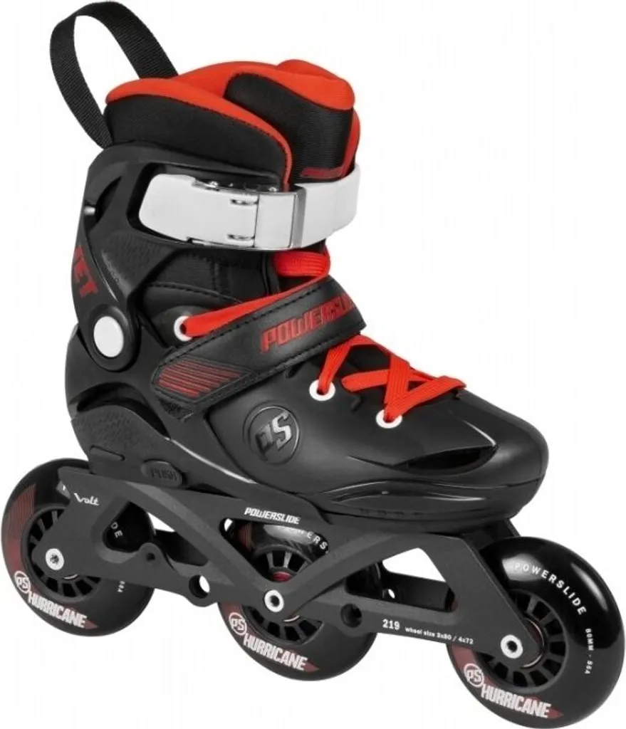 Rollers en ligne enfants Powerslide Phuzion Jet Pro Black réglables
