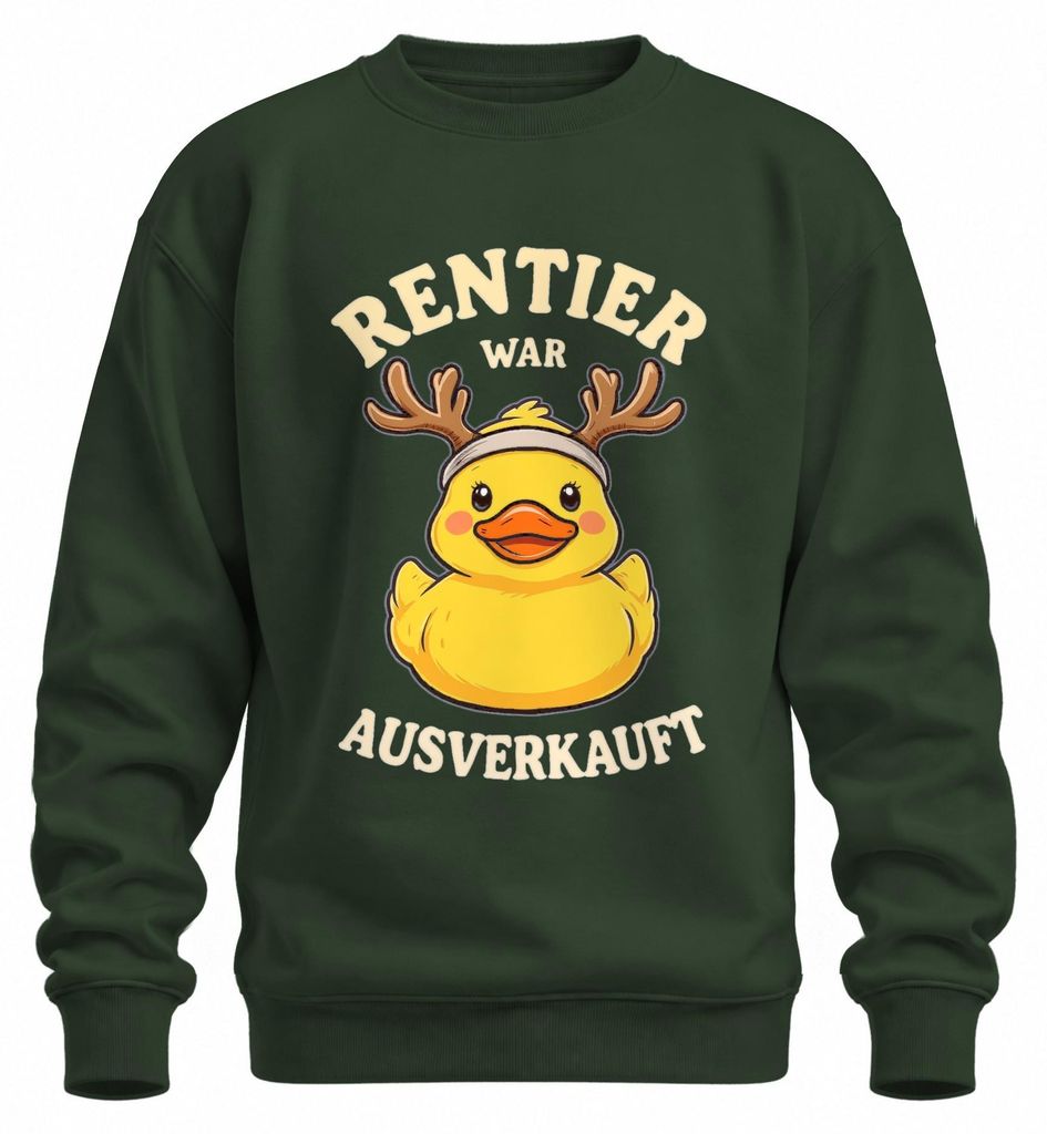 Rentier War t Gummiente Weihnachten Badeente Enten Produktbild 