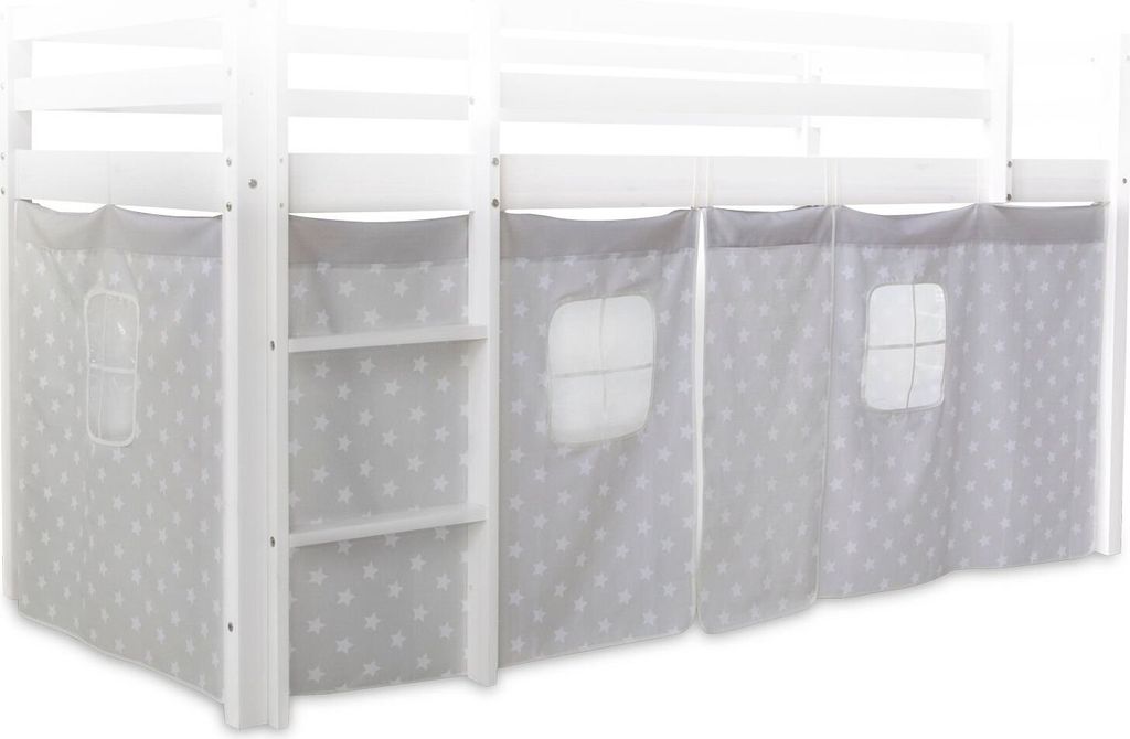 Homestyle4u 1877, Posteľ Surround Záclona pre podkrovné Obrázok produktu 