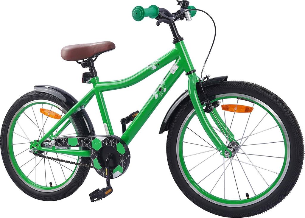 vidaXL Kinderfahrrad 18 Zoll für 5-7 Jahre alt Grün
