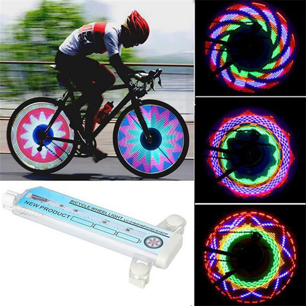 32 LED Bunte Fahrrad Rad Signal Reifen Speichen Felge Licht Bergreiten Fahrradausrüstung Fahrrad-Radlichter Fahrradspeiche