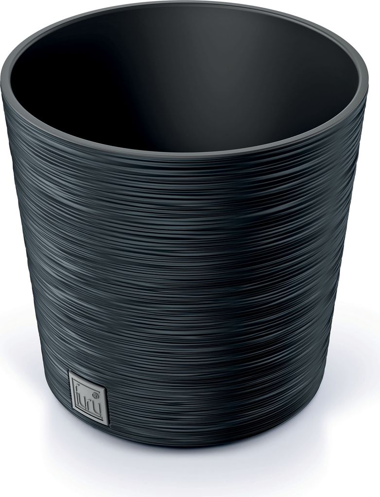 Prosperplast Blumentopf FURU ROUND Anthrazit 30 cm Produktbild 