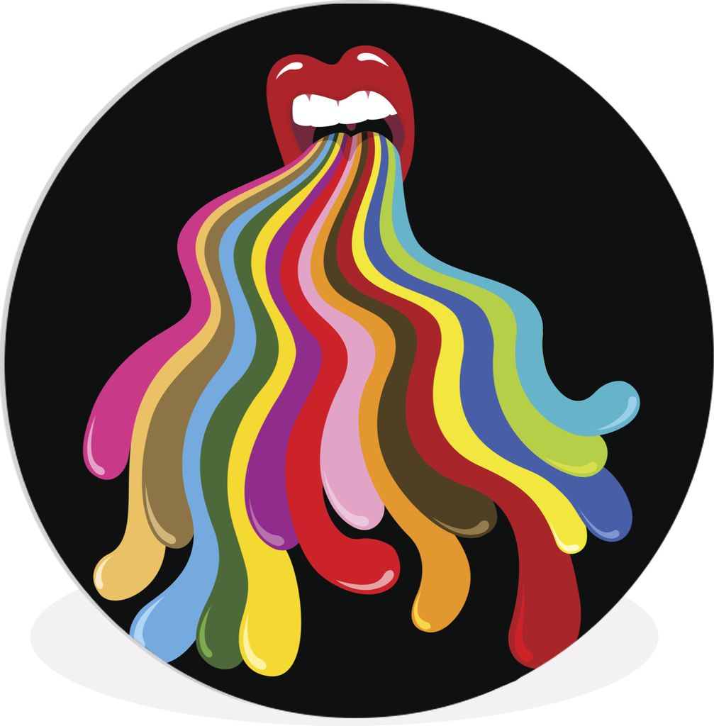 MuchoWow - Wand-Kreis - Wohnzimmer - Bild - Runde - Wanddeko - Dibond - Kunstdrucke