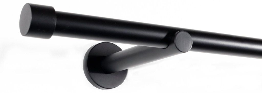 Deco-Raum Gardinenstange auf Maß Trend Schwarz-matt Produktbild 