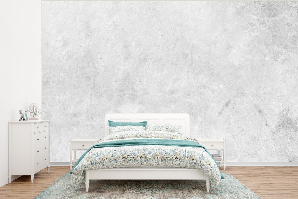 MuchoWow Fototapete für Wohnzimmer oder Schlafzimmer Wandtapete Vinyl Motivtapete Marmor - Textur - Grau - Marmoroptik - 350x260 cm - Wohnzimmer...