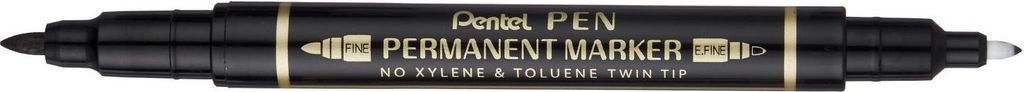 Pentel N75W-AE Permanent-Marker Sortiert Schwarz 1 Stück(e)