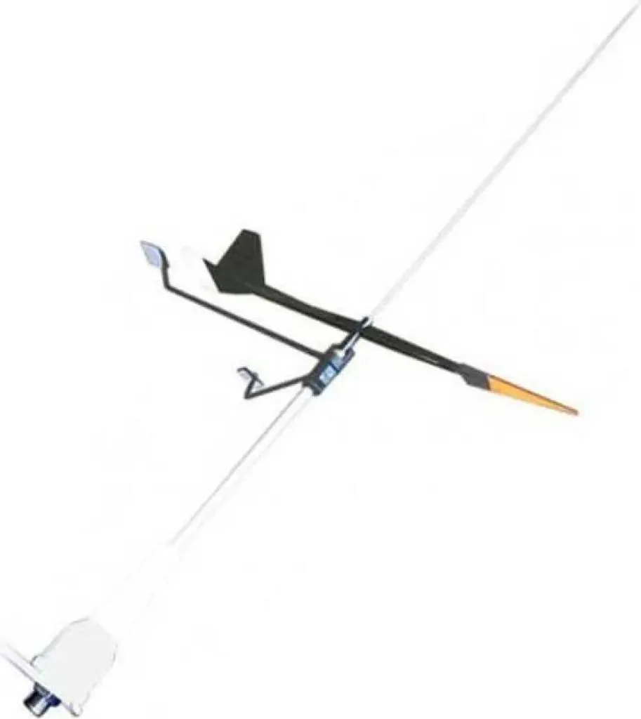 Support Fouet d'Antenne 3mm Gris Banten pour Aile et Fixation Marine