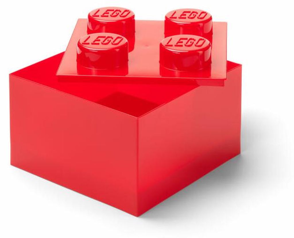LEGO 40090804 LEGO STORAGE BRICK 4 TOP LID, rosso Immagine del prodotto 