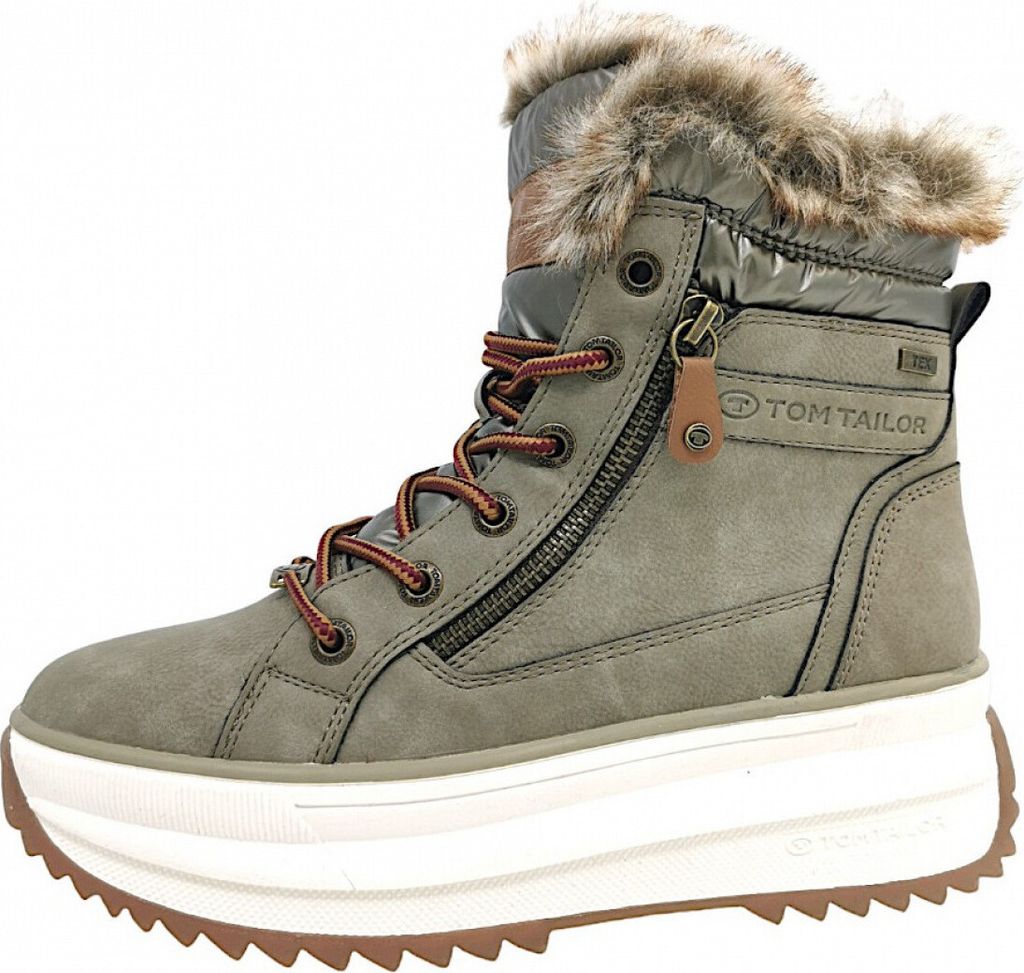 Tom Tailor Schnürstiefel Beige Produktbild 