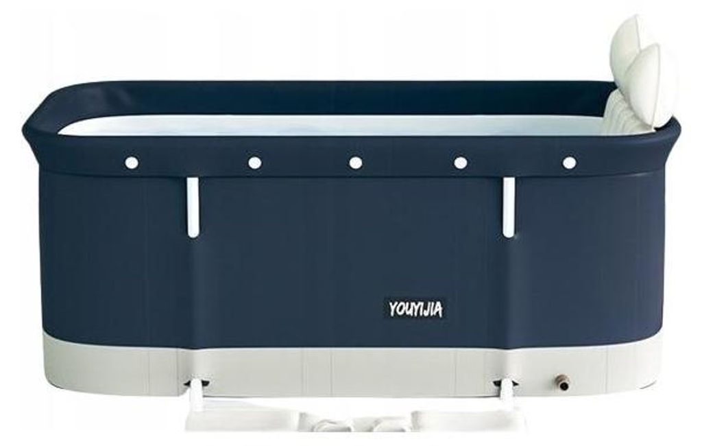 Składana Wanna Przenośna Domowe Spa Mobilna Granatowa Zdjęcie produktu 