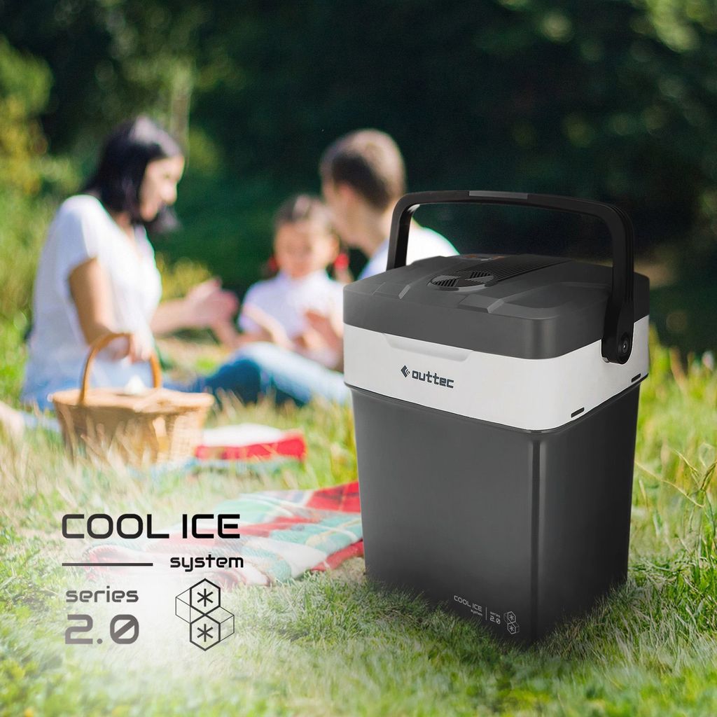 Outtec Mini Khlschrank 32L - Tragbare Khlbox fr Camping