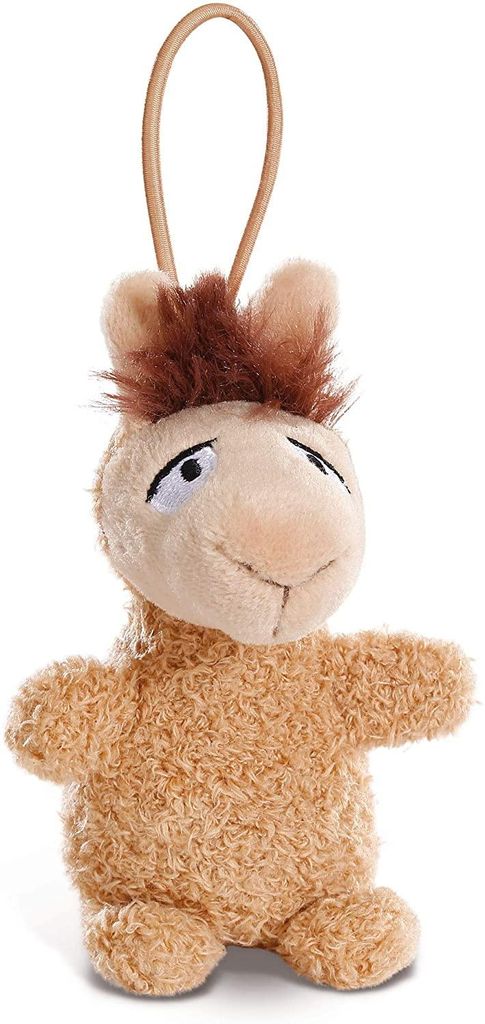 NICI LED Plüsch-Handtaschenanhänger Lama Luis (braun, 9cm) Produktbild 