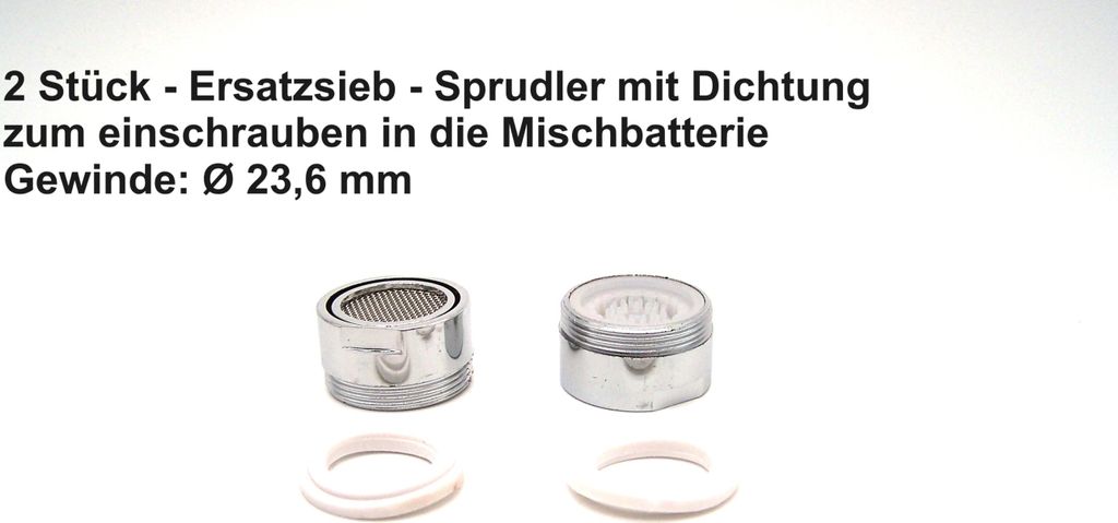 Wasserfilter Sprudler Sieb für Wasser - Mischbatterien 2 x 2 Stück