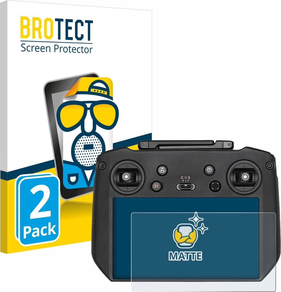 2x BROTECT Schutzfolie für DJI Mavic 3 RC Pro Displayschutz Displayschutzfolie Folie Matt Entspiegelungsfolie