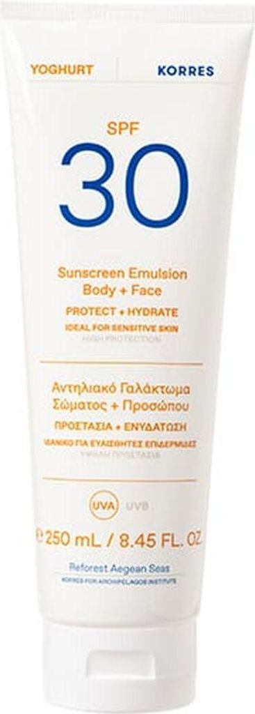 Korres Yoghurt Emulsja ochronna do ciała i twarzy SPF30, Zdjęcie produktu 