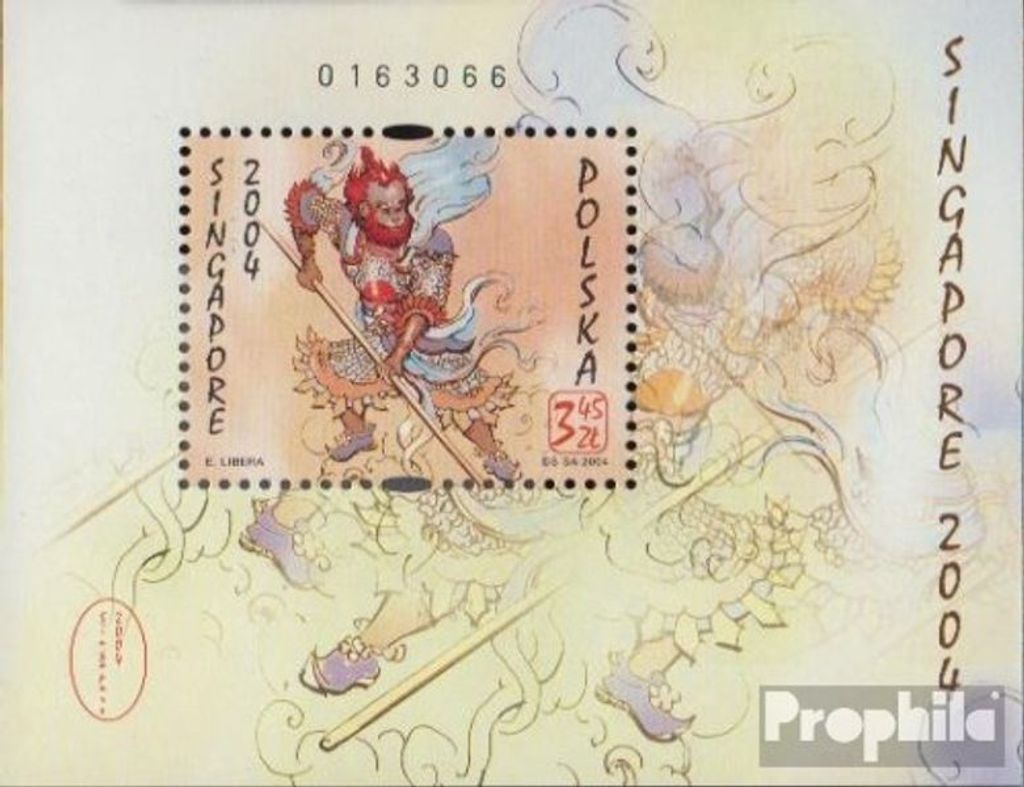 Briefmarken Polen 2004 Mi Block159A (kompl.Ausg.) postfrisch Philatelistische WM