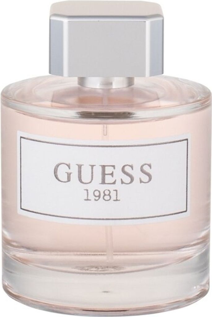 A bottle of Guess 1981 Eau de Toilette for women.