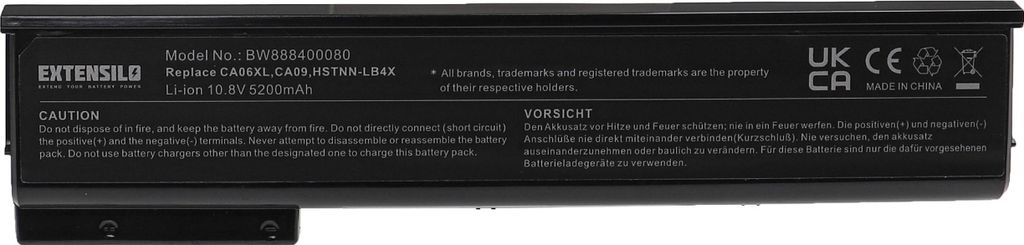 EXTENSILO Akku Ersatz für HP HSTNN-LB4Y, HSTNN-LB4Z, Produktbild 