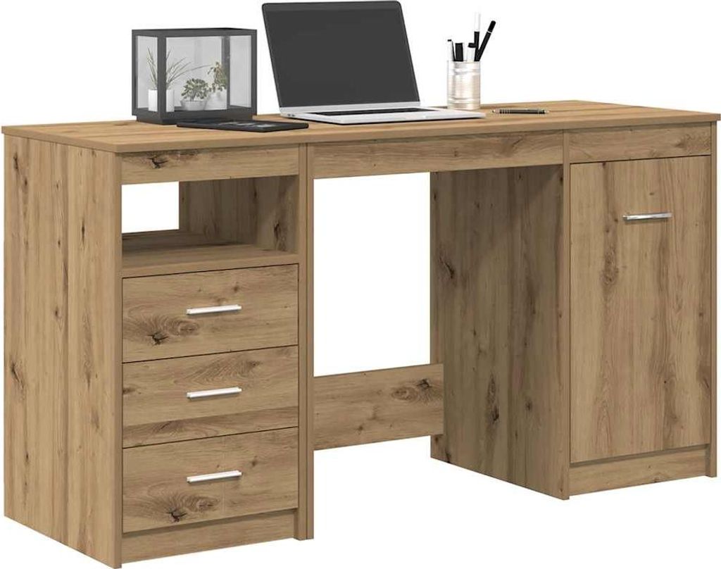 Maison Exclusive - Schreibtisch mit Schrank Artisan Oak Engineered Wood