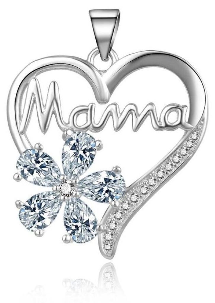 Charmanter Silber-Anhä nger Sparkling Heart Mama P0001344