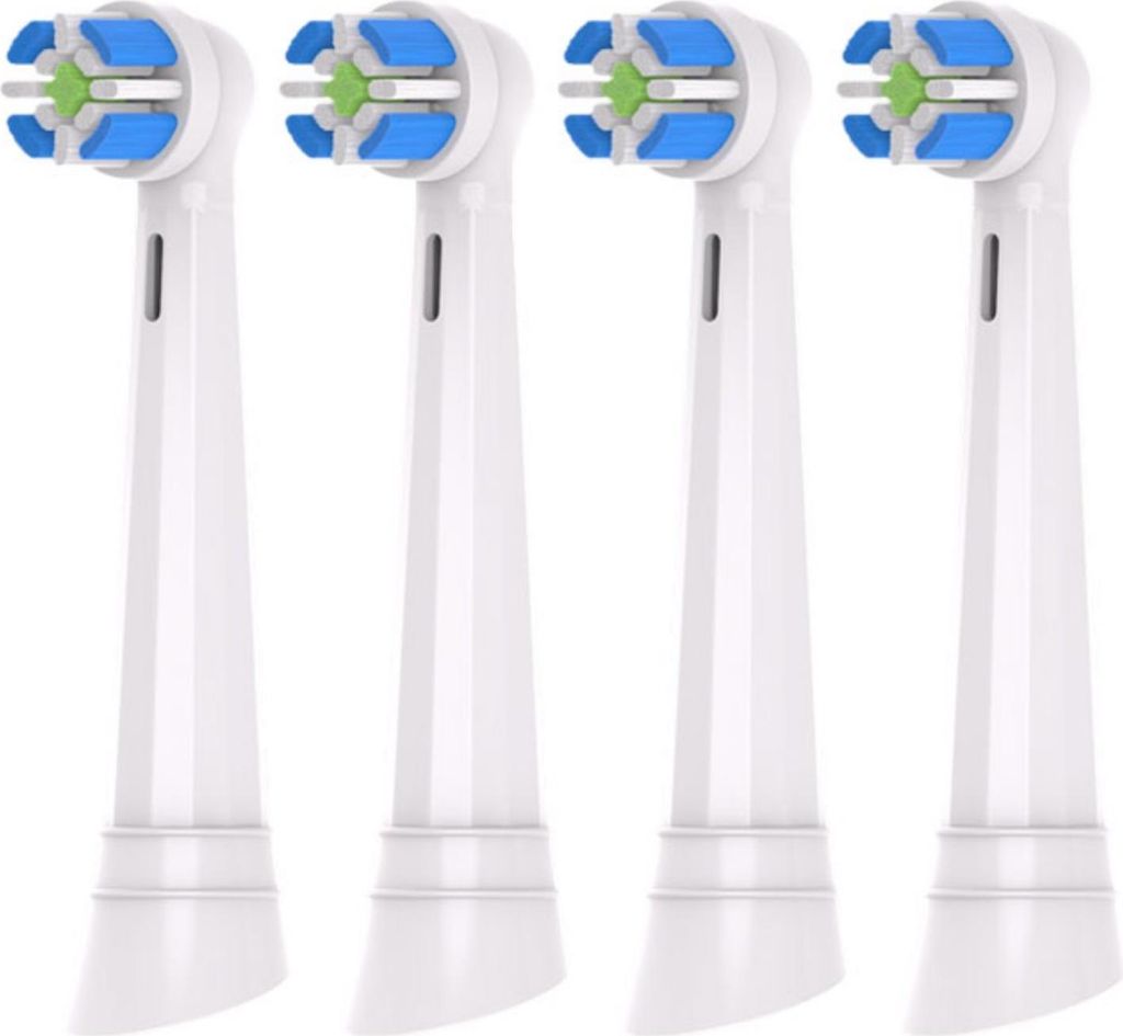 KOMA NK19 - Ersatzköpfe kompatibel mit Braun Oral-B iO Ultimate Clean, weiß, 4 St.