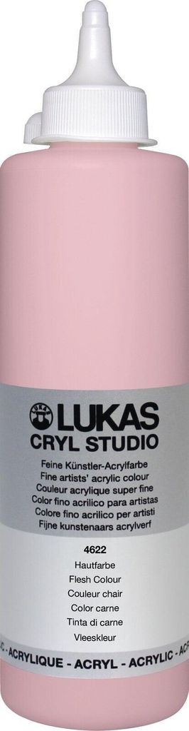 Lukas Cryl Studio Plastic Bottle Acrylfarbe Peach Pink 500 ml 1 stk