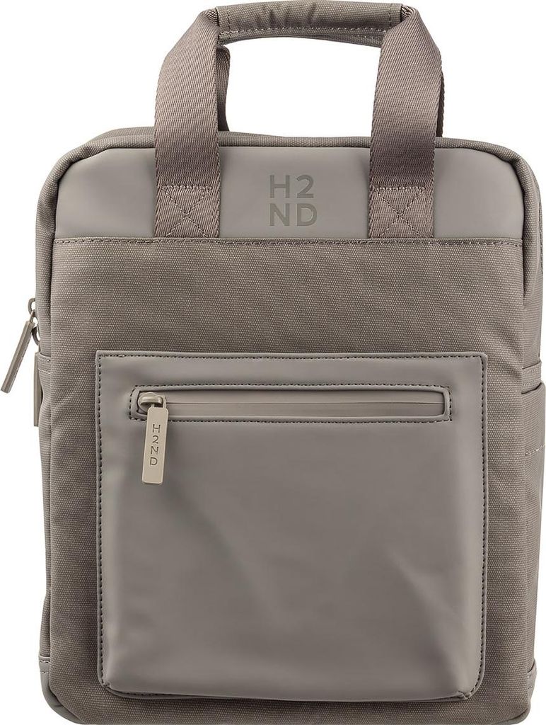 H2ND CL.12679 Backback Canvas Style HAMBURG L Rucksack grey
