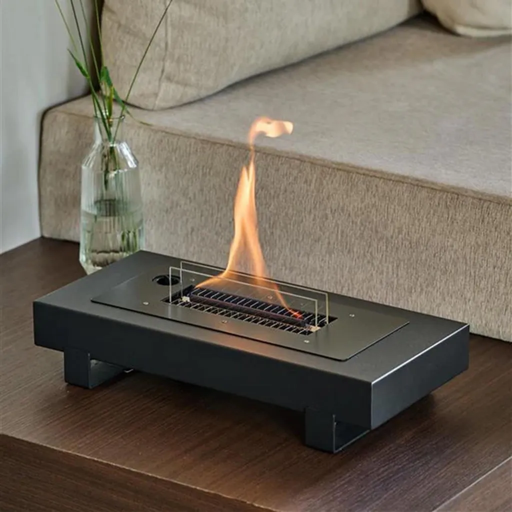 Cheminée de table rechargeable Tenderflame noire design nomade chic - 5