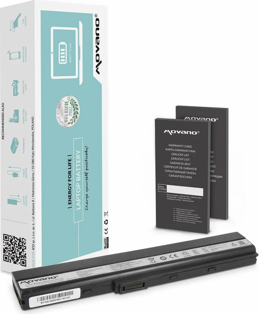 Batterie A32-K52 Haute Capacité pour Asus A52F K52F K52J - Fiabilité