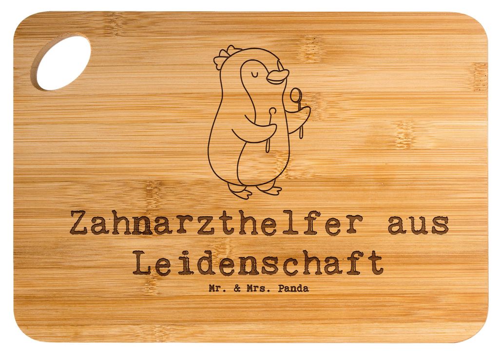 Mr. & Mrs. Panda Schneidebrett Zahnarzthelfer Leidenschaft - Transparent - Geschenk, Brett, Frühstücksbrettchen, Holzbrett, holzschneidebrett, Fr...