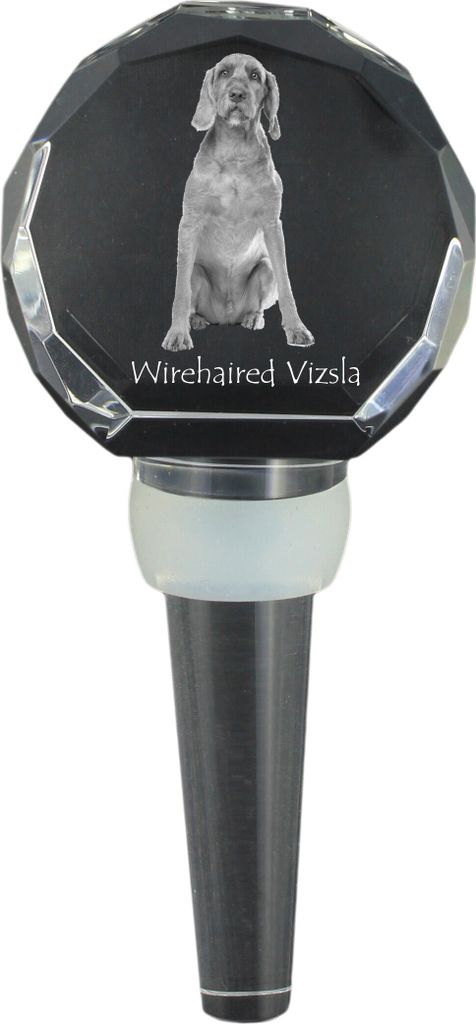 Vizsla - Kristallflaschenverschluss, einzigartiger Weinverschluss mit Foto, personalisiertes Geschenk für Sommelier der Marke Art-Dog