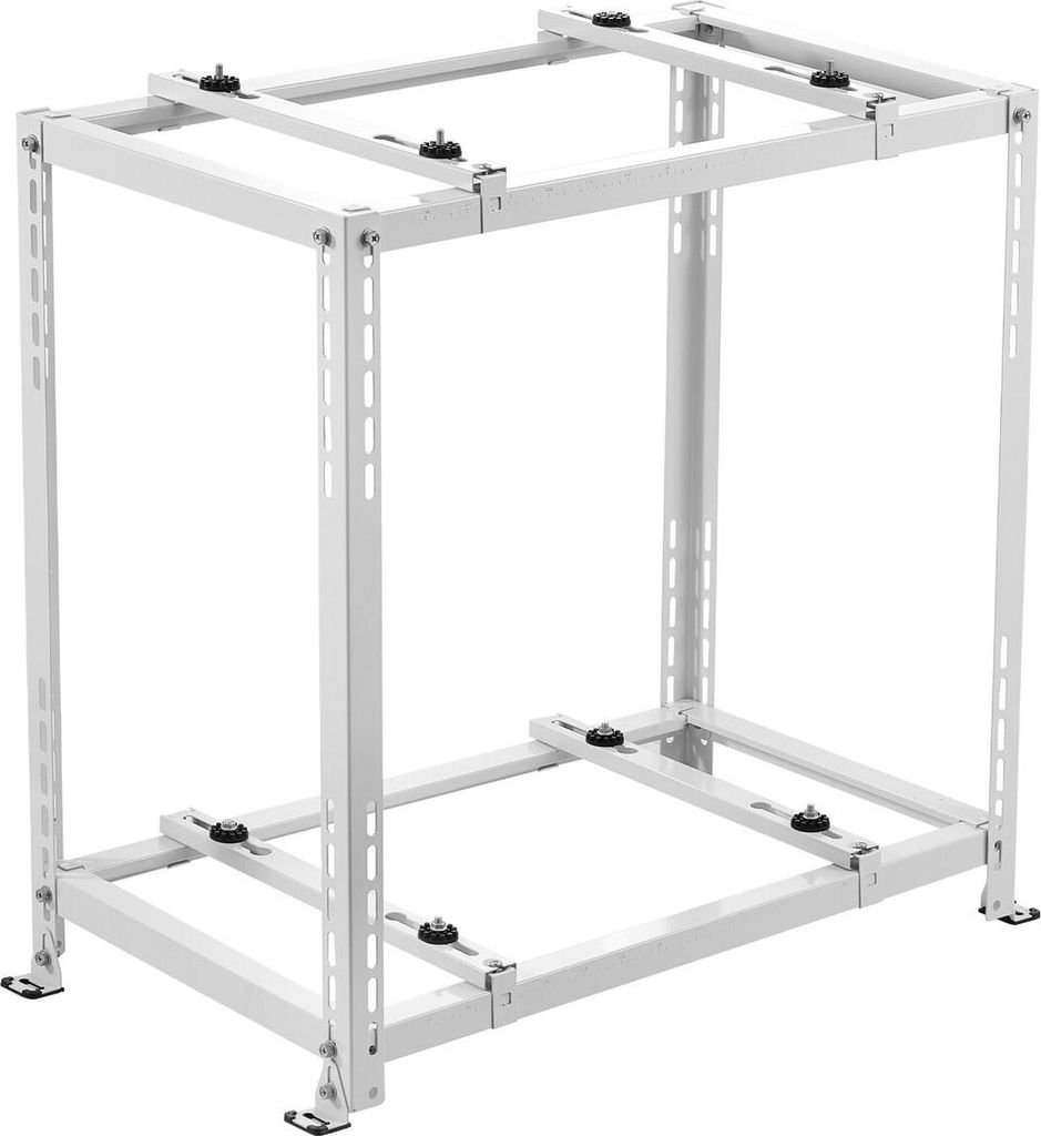 Mini Split Ground Stand, Anti-Vibration Mini Split Stand for 9000-18000 BTU Ductless Air Conditioner Heat Pump, Heavy Duty AC Base Bracket Floor Mo...
