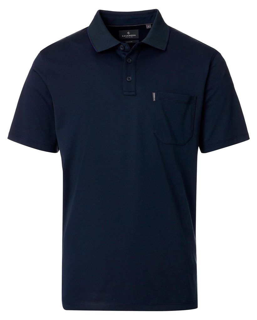 CasaModa Übergrößen Poloshirt marine "easy care"