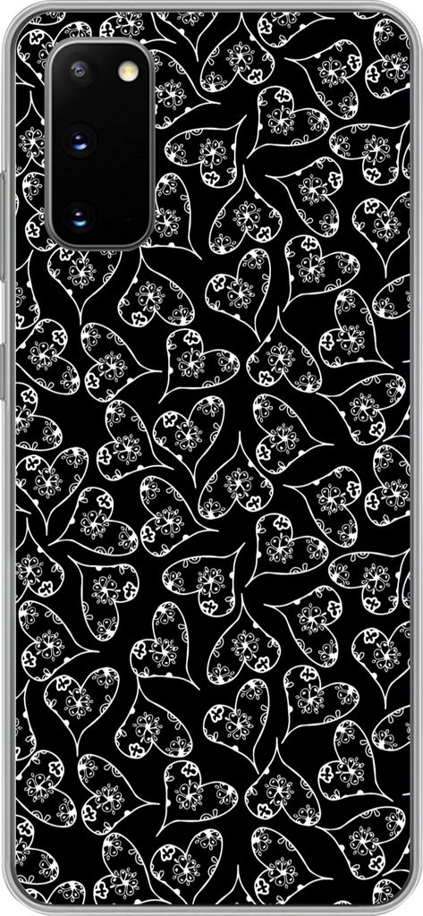 MuchoWow Handyhülle Schutzhülle Hülle für Telefoonhoesje Samsung Galaxy S20 Mädchen - Herz - Blumen - Muster - Mädchen - Kinder - Baby Sili...