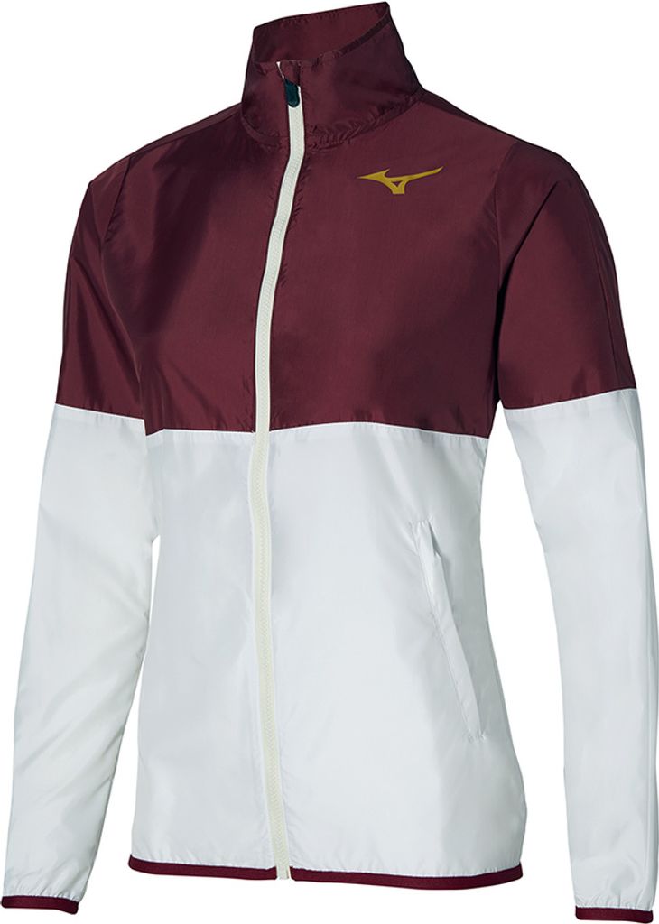 Mizuno Printed Jacket Damen Rot Weiß