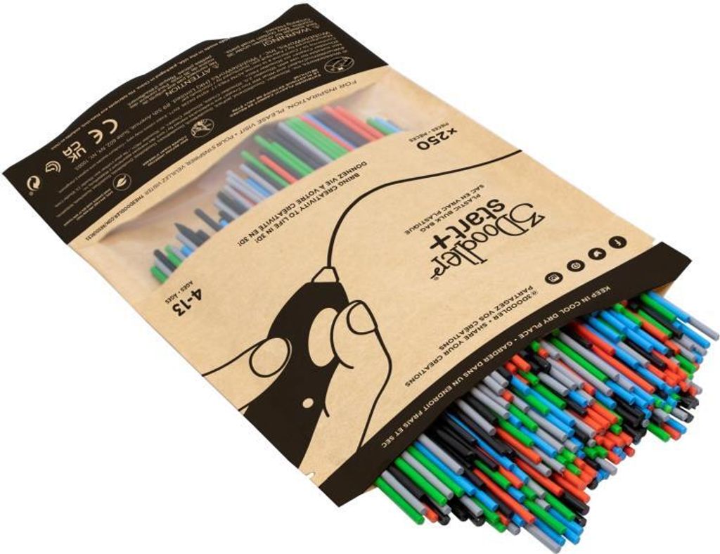 3Doodler Primary Pow Mixed Bag 250 Kompostierbarer Produktbild 