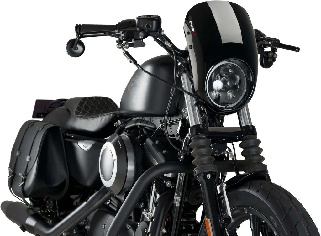 Carénage PUIG 21083N Anarchy : Stop au vent sur Harley Sportster 883