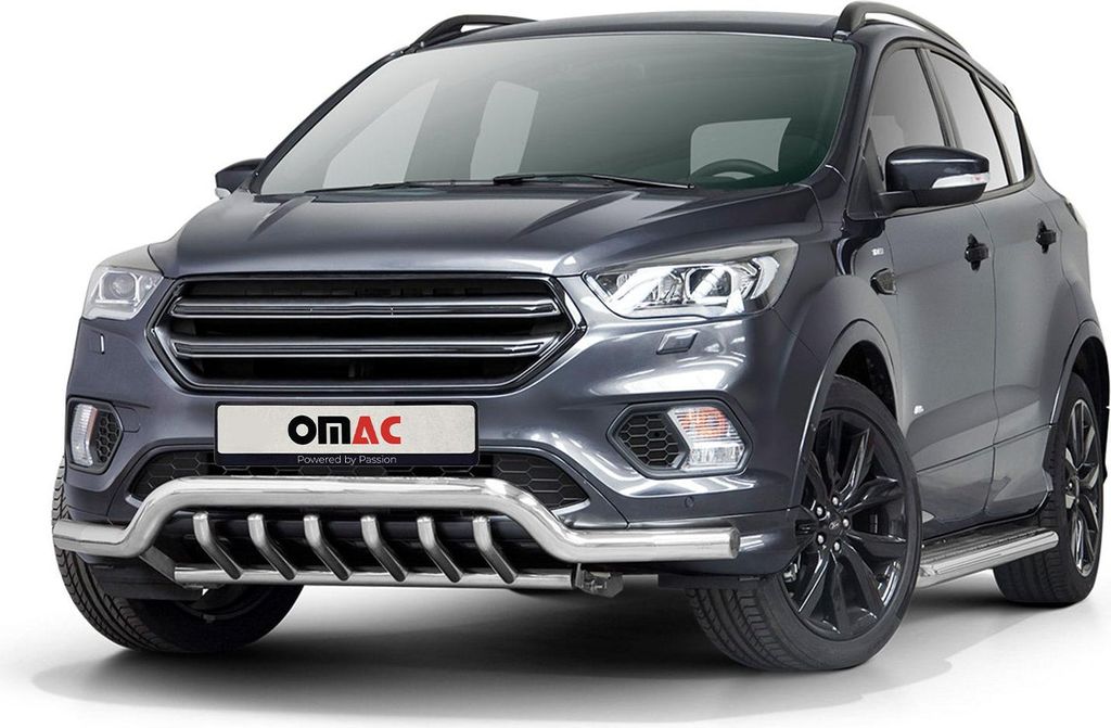Frontschutzbügel Frontbügel für Ford Kuga 2017-2025 mit ABE Stahl Silber